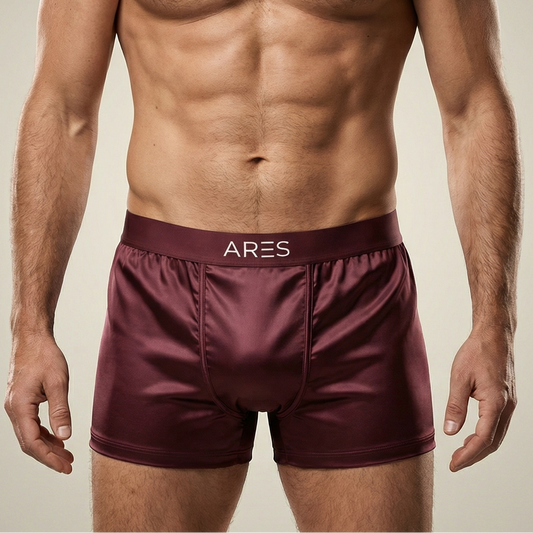 Luxe zijden boxershorts | Comfort voor de hele dag bordeauxrood (NIEUW)