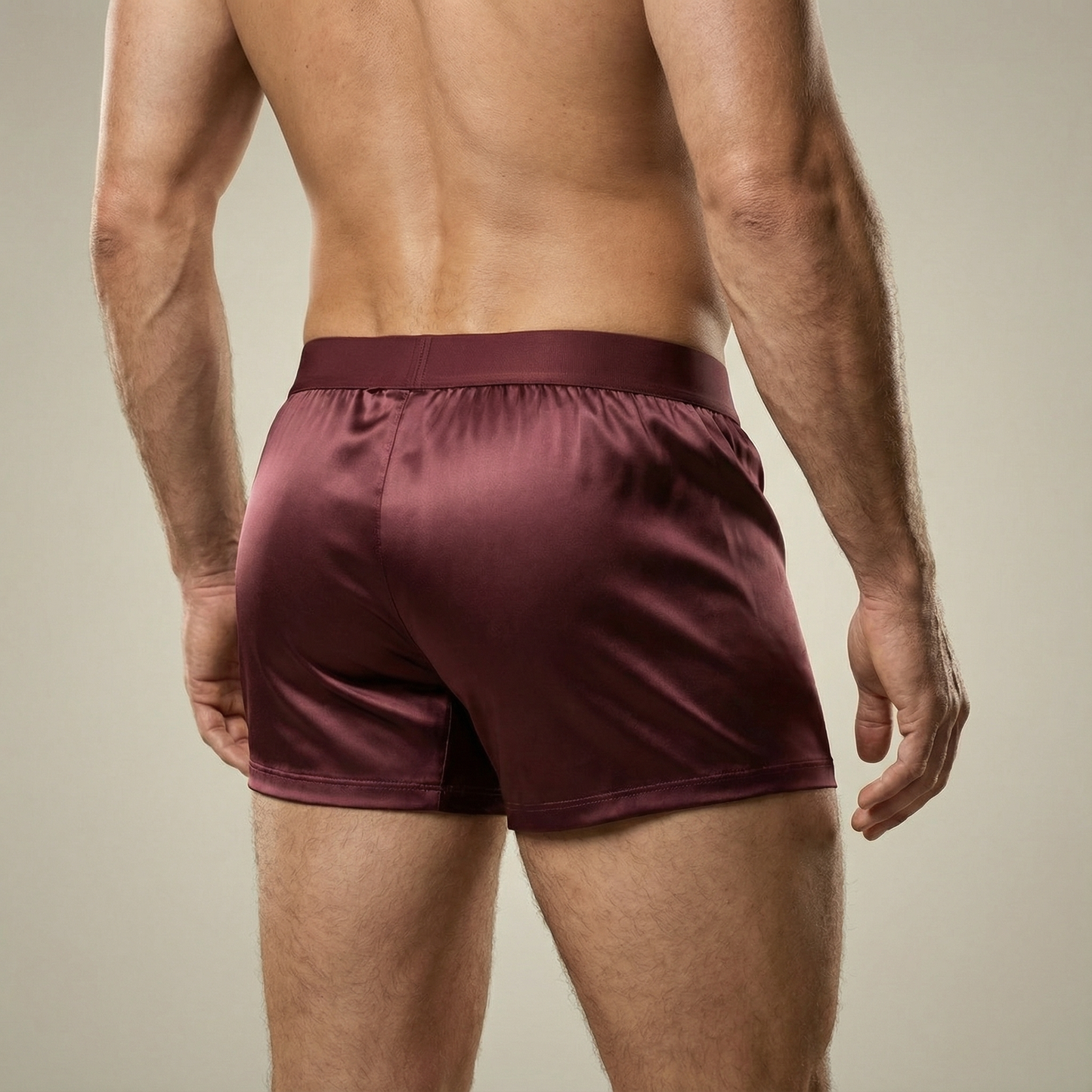 Luxe zijden boxershorts | Comfort voor de hele dag bordeauxrood (NIEUW)