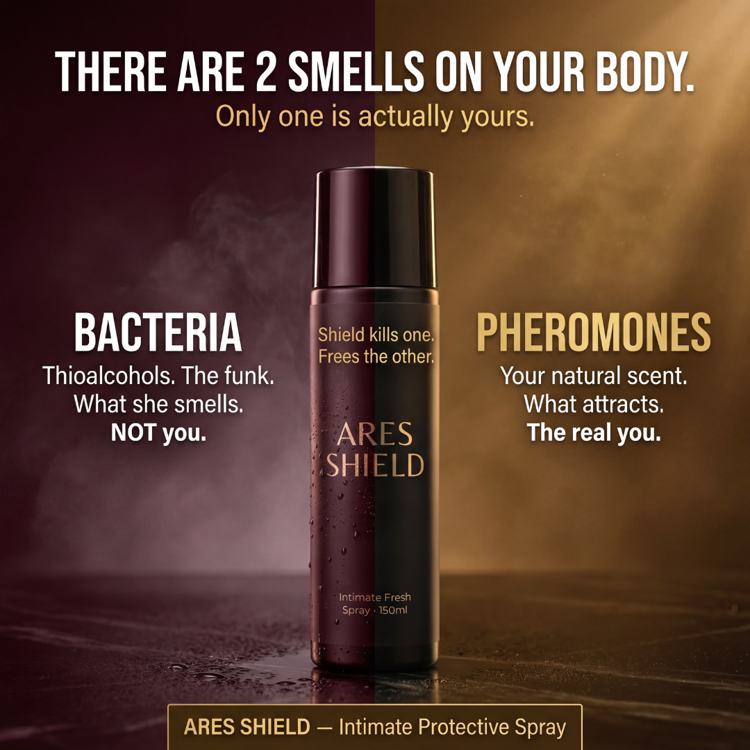 ARES Shield - Spray protecteur intime antibactérien pour hommes