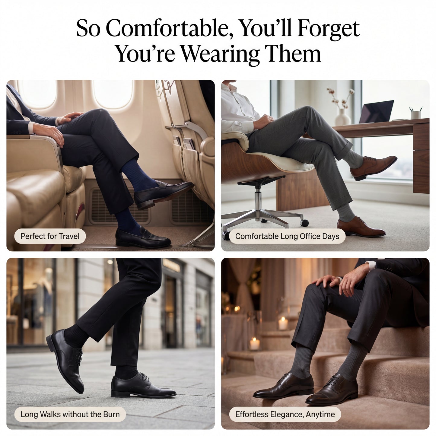 Luxe zijden sokken | Comfort voor de hele dag (NIEUW)